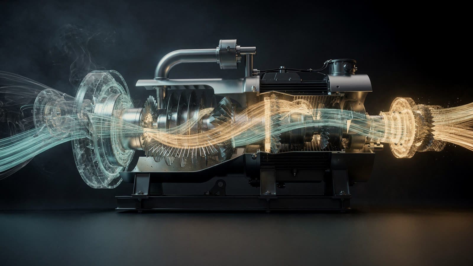 Brabazon case study artwork: turbine internals in cutaway