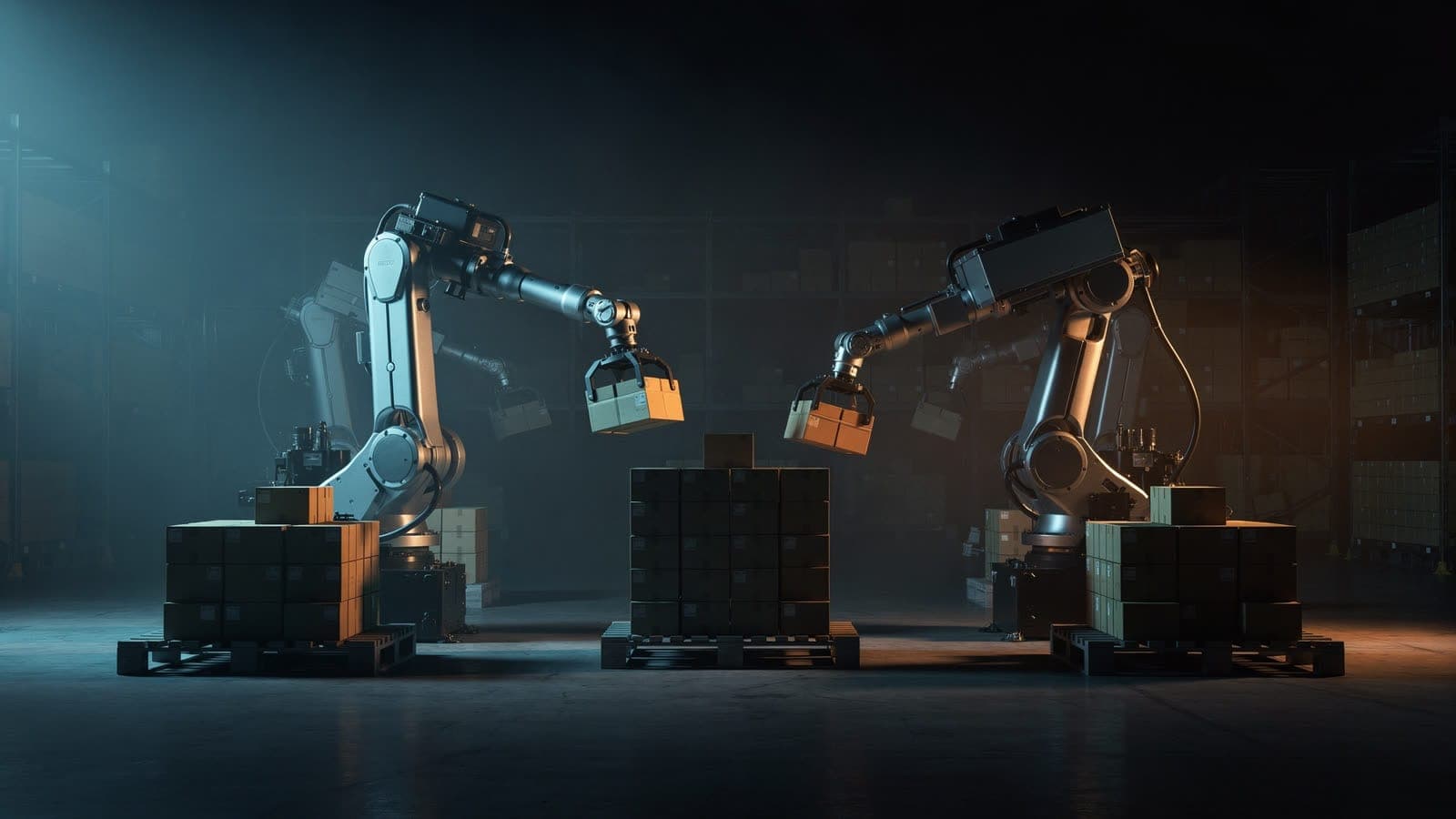 Scott Automation case study artwork: robotic cell