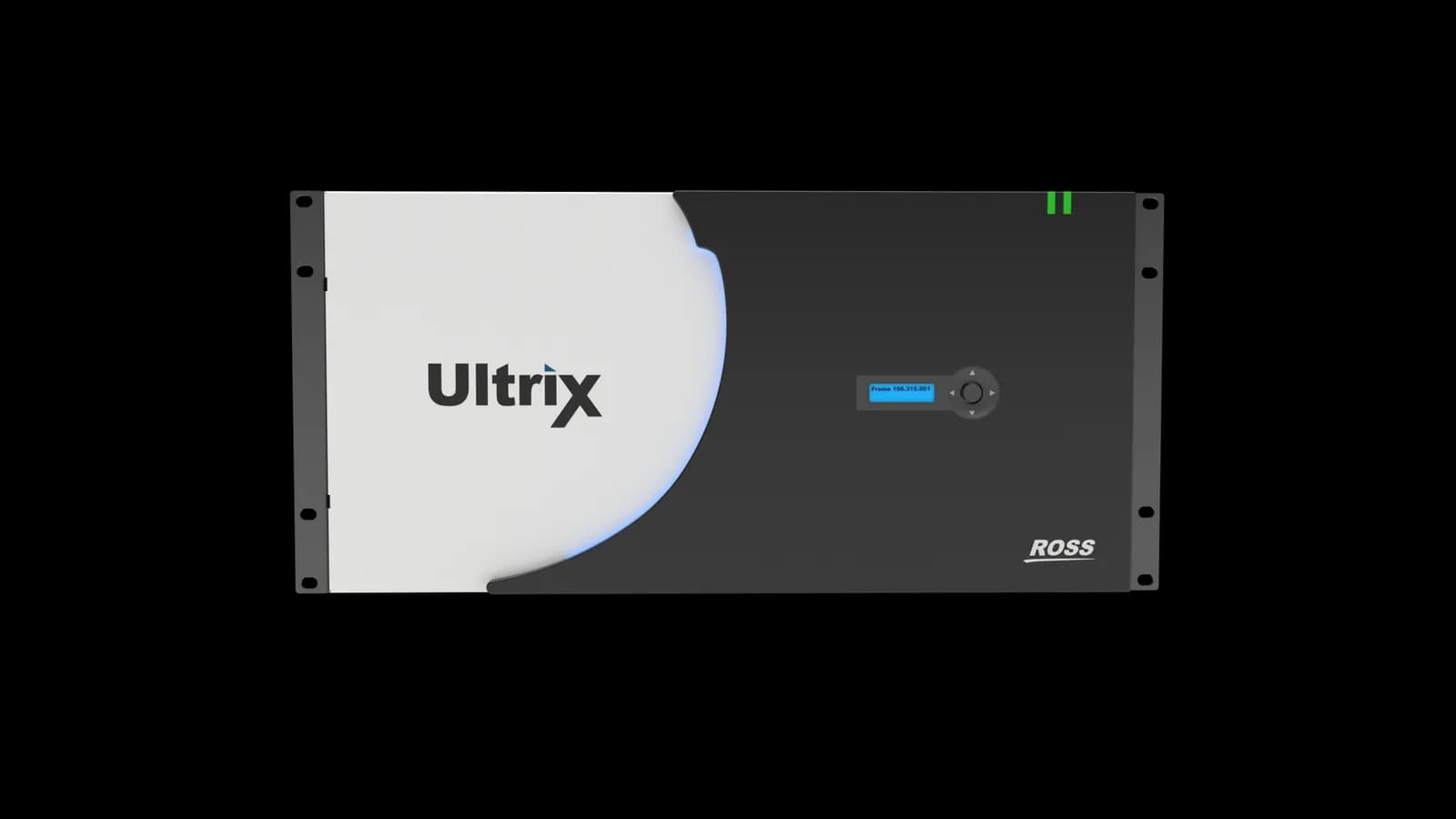 Photoreal render of a Ross Video Ultrix routing platform