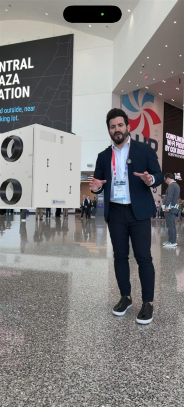 Life-size WEB AR at AHR Expo